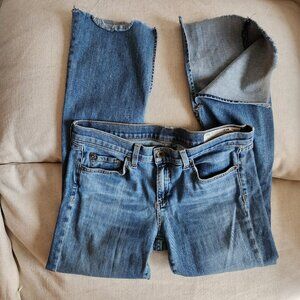 Rag & Bone Paz Mid-Rise Slim Bootleg Flare Slit Hem Jeans - Sz 29